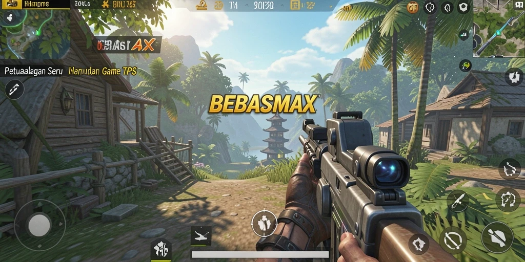 Tampilan gameplay BEBASMAX yang menegangkan dan seru.