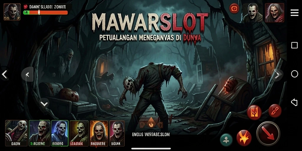 Screenshot gameplay menegangkan di dunia horror MAWARSLOT.