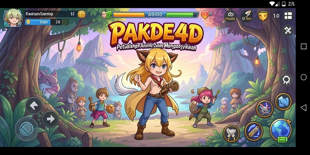 Tampilan gameplay yang dinamis dan penuh aksi di PAKDE4D.