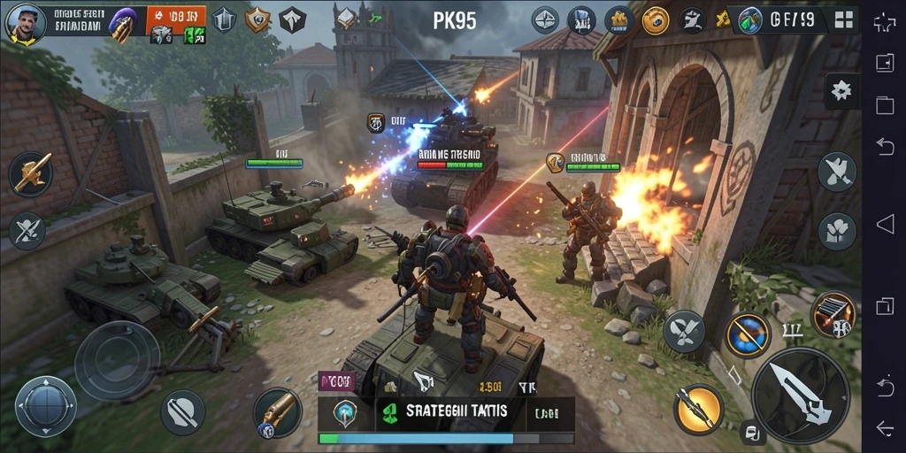 Tampilan gameplay PK95 dengan strategi yang mendalam dan mengasyikkan.