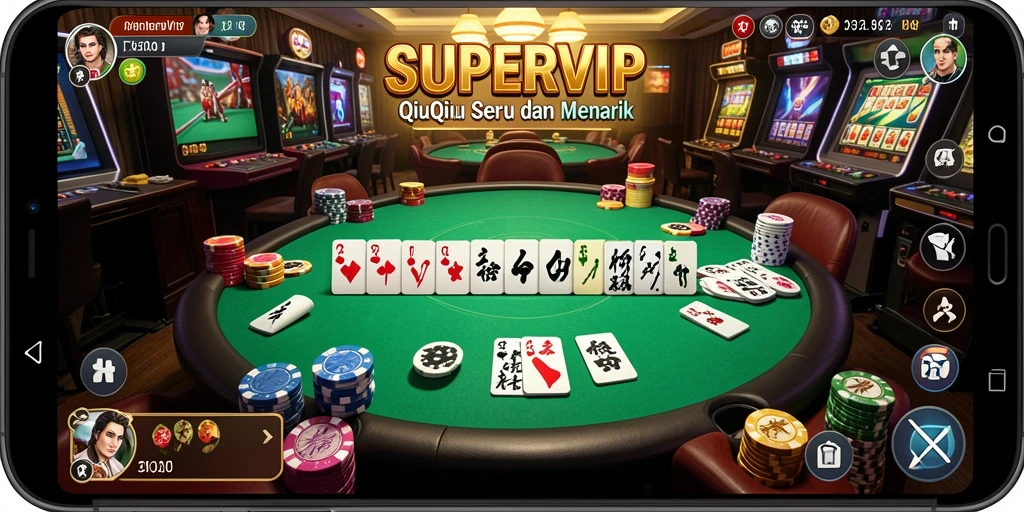 Tampilan gameplay QiuQiu yang seru di SUPERVIP.