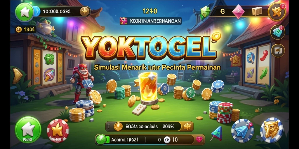 Tampilan gameplay menarik dari YOKTOGEL yang penuh warna.